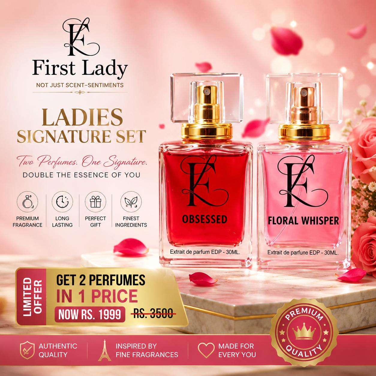 Ladies’ Deal – Floral Whisper 30ml + Obsessed 30ml