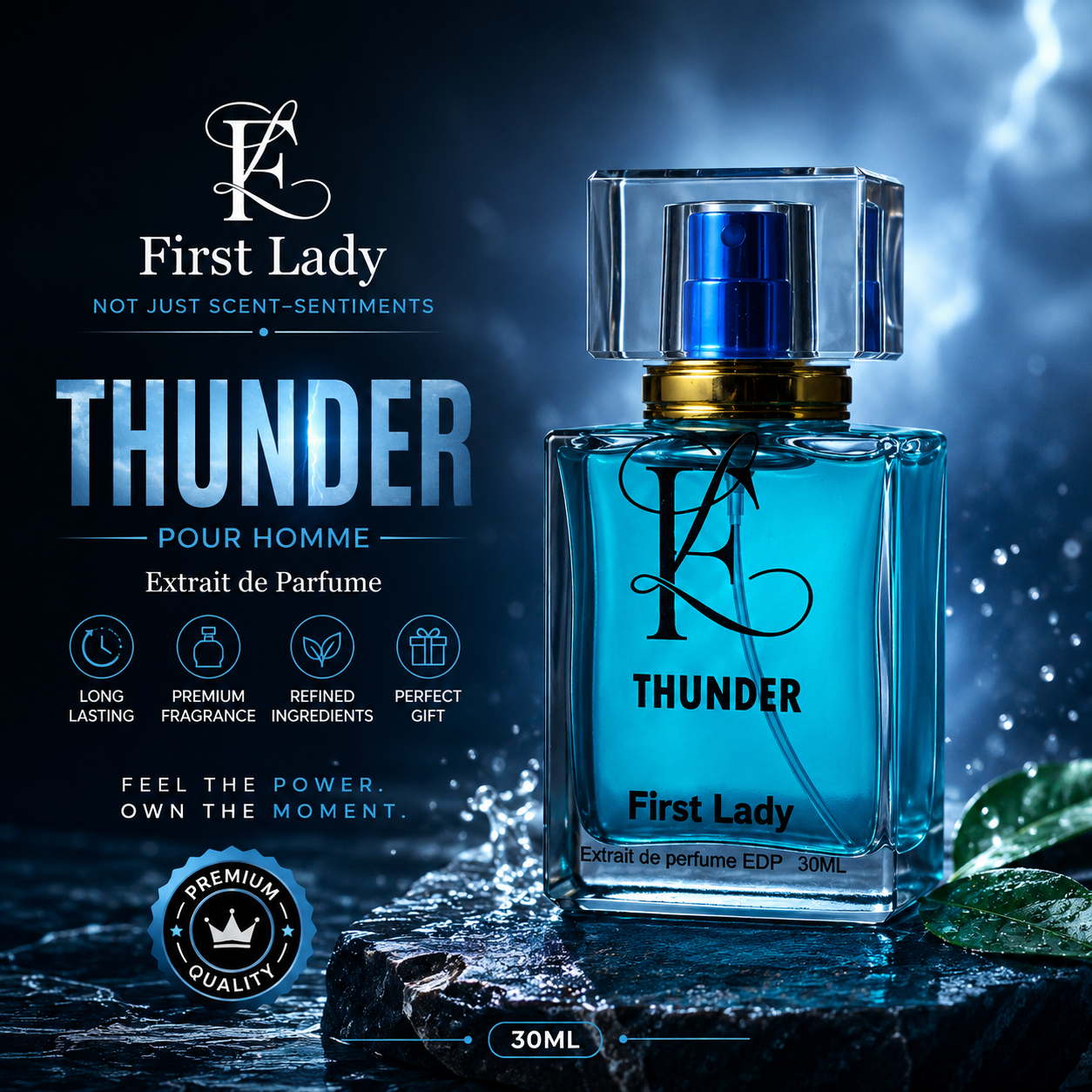 Thunder by FL – Fresh & Elegant Men’s Perfume in Pakistan | Long Lasting Fragrance