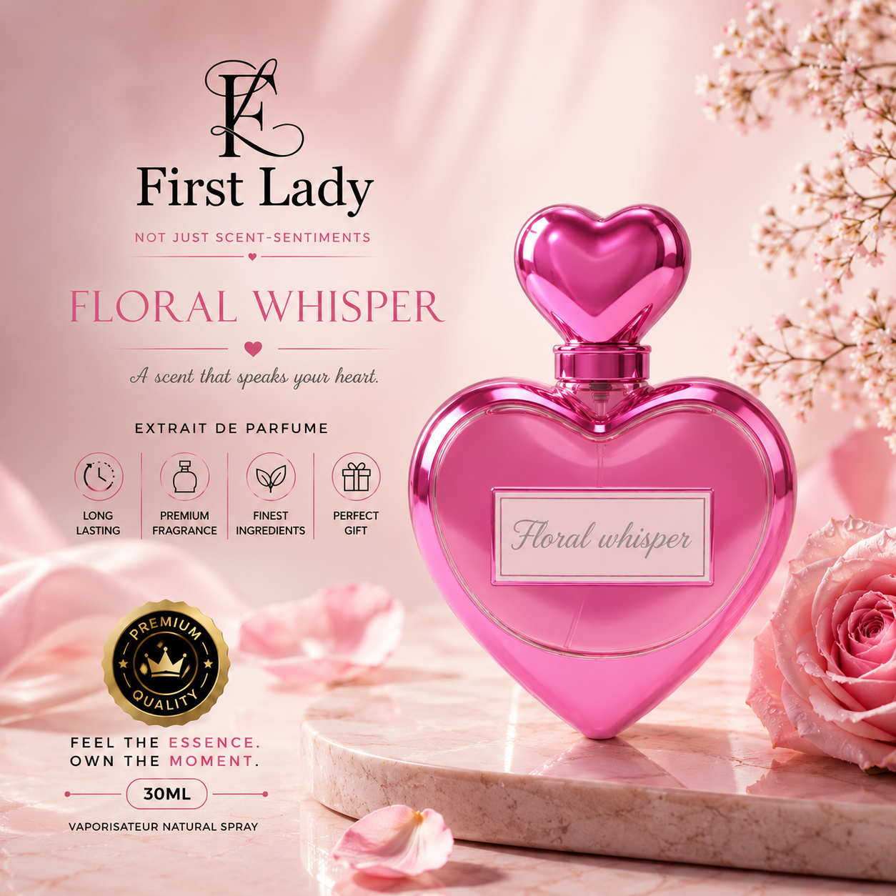 Flora Whisper by FL – Floral Long Lasting Women’s Perfume in Pakistan | Affordable Luxury